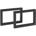 Produktbild: Tischgestell 2er Set Lunderskov 35x50cm Schwarz