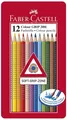 Produktbild: Faber-Castell 112413 Buntstift Colour GRIP - 12 Farben, Metalletui
