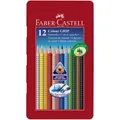 Produktbild: Faber-Castell 112413 - Buntstifte Colour GRIP 12er Set Metalletui NEU