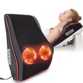 Produktbild: Nackenmassagegerät mit Wärme Shiatsu Massagegerät Rücken 3D Knetmassagegerät ...