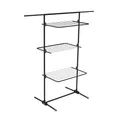 Produktbild: Rörets Wäscheständer Triple+ Black – ausklappbaren Ablagen – 70x58x137 cm – 16 m Trockenfläche - Design und Qualität von Schwedens stärkster Trockenständermarke