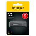 Produktbild: Intenso USB Stick Alu Line 2.0 USB Flash Drive 4GB 8GB 16GB 32GB 64GB 128GB Grau