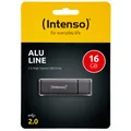 Produktbild: kQ Intenso USB Stick Alu Line 16 GB USB 2.0 Speicherstick anthrazit