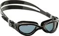 Produktbild: Cressi Flash Goggles Black/Black Grey Smoked Lens, Herren Schwimmbrille mit separatem Okular Anti Beschlag, Anti Kratz und Anti UV Gläsern, Schwarz/Grau_Geräucherte Linsen, Einheitsgröße