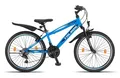 Produktbild: Talson Mountainbike 24 Zoll Fahrrad mit, 21 Gang Shimano, Kettenschaltung, mit Beleuchtung nach StVZO und Gabelfederung Blau