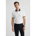 Produktbild: OLYMP Poloshirt Casual farbliche Kontrast-Details weiß L (52/54)