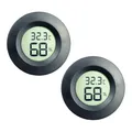 Produktbild: Hygrometer, Thermometer, Innen, Außen, Digital, LCD, Feuchtemessgerät, 2er Pack