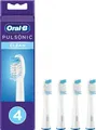 Produktbild: Oral-B Aufsteckbürsten Pulsonic Clean SR32C-4 | Ersatzbürsten für Schallzahnbürste | 4 Stück | weiß