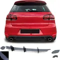 Produktbild: Sport Heckdiffusor Einsatz Splitter Schwarz Glanz für VW Golf 6 GTI 08-13