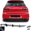 Produktbild: Sport Heckdiffusor Einsatz Splitter Schwarz Glanz für VW Golf 6 GTI 08-13