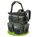 Produktbild: Zite Fishing [Multi Angelkoffer-Rucksack & Sitz-Kiepe in 1] Angeltasche inklusive 4x Tackle-Angelbox für Angelzubehör im Deckel, Angeltasche mit Boxen Angel Tasche Angeltaschen Angelrucksack mit Boxen