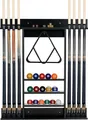 Produktbild: Wandqueuehalter Billard Pool Queue-Wandhalter Rack Wandmontage Kiefernholz