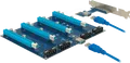 Produktbild: DELOCK 41427 - Riser Karte PCIe x1 > 4 x x16, 60 cm USB Kabel