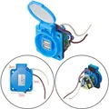Produktbild: Einbausteckdose mit 2 USB 230VAC Einbau Steckdose DC5V 2100mA IP44 Wohnmobil KFZ