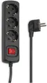 Produktbild: Hama Steckdosenleiste 3-fach Save Energy-Schalter 45° GS geprüft 1,4m schwarz