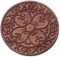 Produktbild: Esschert Design – Platten Garten, Motiv Klassik, rund, Durchmesser: ca. 30 cm x 1,2 cm hoch, 1 – 10 Stück a Wahl 10 pezzi