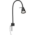 Produktbild: Briloner LED Bettleuchte Tuso Schwenkbar Warmweißes Licht 40,3 x 21,7 cm Schwarz