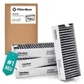 Produktbild: FilterBase® Aktivkohlefilter 4er Set - passend für 9001421821 9001563858 / Siemens Studioline HZ9VRCR0 / Bosch HEZ9VRCR0 / Neff Z821VR0 / Gaggenau CA282111 und Constructa CZ9VRCR0 (195x75x35 mm)