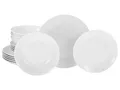 Produktbild: CreaTable, 20341, Serie Luna Weiss, 18-teiliges Geschirrset für 6 Personen, Teller Set aus Porzellan, spülmaschinen- und mikrowellengeeignet, Qualitätsproduktion
