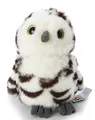 Produktbild: Uni-Toys - Schnee-Eule Baby - 12 cm (Höhe) - Plüsch-Vogel - Plüschtier, Kuscheltier