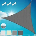 Produktbild: Sol Royal Sonnensegel dreieckig 3x3x3m Wasserdurchlässig HDPE Atmungsaktiver Balkon Terrasse Segeltuch UV Sonnenschutz Segel Garten Pool Camping Anthrazit – Shade Sails HS9