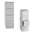 Produktbild: BISLEY LIGHT Hängeregistraturschrank lichtgrau 4 Schubladen 41,3 x 62,2 x 132,1 cm, 1 St.