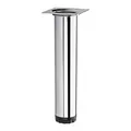 Produktbild: SOTECH Möbelfuß Bravo Höhe 200 mm + 10 mm Ø 40 mm Chrom höhenverstellbar | Schrankbein aus Stahl Stützfuß belastbar bis 50 kg von SOTECH