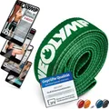 Produktbild: NEOLYMP Lange Fitnessbänder Stoff mit Fitness E-Book - waschbare Resistance Bands, Widerstandsbänder, Gymnastikband, Fitnessband, Trainingsbänder, Klimmzugbänder, Krafttrainingssets (grün)