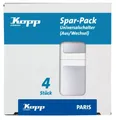 Produktbild: Kopp PARIS – Universalschalter (Aus-/Wechsel), Farbe: Silber, Profi-Pack: 4 Stk.