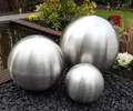 Produktbild: Dekokugel 3er Set 20-15-10 cm Edelstahl matt gebürstet Kugel Dekorationskugel