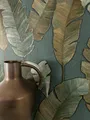 Produktbild: Newroom Vliestapete, Petrol Tapete Modern Dschungel - Mustertapete Blumentapete Grün Braun Tropisch Floral Palmen Blätter für Wohnzimmer Schlafzimmer Küche, Mustertapete, Blumentapete