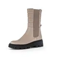 Produktbild: Gabor Damen Chelsea Boots, Frauen Stiefeletten,Wechselfußbett,Kurzstiefel,uebergangsschuhe,uebergangsstiefel,Dark-Nude(schwarz),39 EU / 6 UK