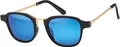 Produktbild: Gil Sonnen Brille Designer Piloten Herren Sonnenbrille mit Kunstoffrahmen 30417 Blau Gold
