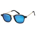 Produktbild: BEZLIT Eyewear Retrosonnenbrille Zeitlos Moderne Sonnenbrille mit Metallrahmen (1-St) mit schwarzen Linsen