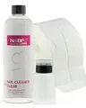 Produktbild: N&BF Nagel Cleaner Set 1000ml + Dispenser Pumpflasche + 1000 Zelletten Cellulose Pads (2 Rollen à 500 Stück) - 70% Isopropanol-Alkohol isopropylalkohol 1L – für Gelnägel – Nagelreiniger (Schwarz 150)