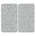 Produktbild: WENKO 2er Set Glas Herd Abdeck Platten GRANIT Schneide Bretter Küchen Ablagen