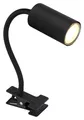 Produktbild: GLOBO Robby Tisch-Klemmlampe Klemmleuchte 1-flammig Metall Schwarz matt H 41 cm