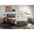 Produktbild: Mid.you Boxbett Andon 1 BB BK 120, Grau, Textil, H2, Höhe ca. 16 cm, 120x200 cm, Bettkasten, gepolstertes Kopfteil, Schlafzimmer, Betten, Boxspringbetten