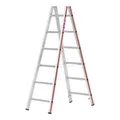 Produktbild: Hymer Sprossenstehleiter beidseitig begehbar, 2x6 Sprossen