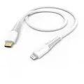 Produktbild: Hama Usb-ladekabel  Usb 2.0 Apple Lightning Stecker, Usb-c® Stecker 1.50 M Weiß  00201603
