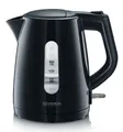 Produktbild: SEVERIN WK 3410 Wasserkocher 1,0L 2200W Schwarz mit abwaschbarem Kalkfilter und