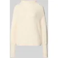 Produktbild: Zero Strickpullover mit Stehkragen in Ecru, Größe 42