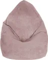 Produktbild: Dreamroots Bean Bag 80x80x120cm Sitzsack mit Lehne Sitzkissen Boden Chill Sack Bubibag Sitzsack Sitzsack mit Füllung Sitzsack Silver Pink