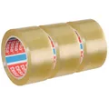 Produktbild: 3x Tesa Packband Klebeband Paketband Packfilm PP 66m x 50mm transparent 4195
