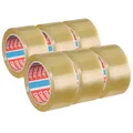 Produktbild: 6x Tesa Packband Klebeband Paketband Packfilm PP 66m x 50mm transparent 4195