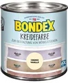 Produktbild: Bondex Kreidefarbe Cremig Vanille 0,5 L | Für Möbel & Accessoires aus Holz | Leichte Verarbeitung | Pflegt und schützt | Shabby-Chic Möbelstücke | Innenfarbe | Kreideholzfarbe