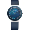 Produktbild: Bering 11435-607 Ceramic Damenuhr 35mm 5ATM - Blau