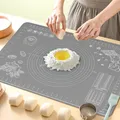 Produktbild: Backunterlage, Groß Rutschfeste Backmatte Silikon Teigunterlage Ausrollmatte