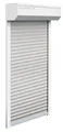 Produktbild: Schellenberg Vorbaurollladen-Set, 95 x 120 cm, 45°-Rollladenkasten, weiß/grau