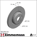 Produktbild: 2x Zimmermann 150.2946.32 Bremsscheibe für BMW TOYOTA 5 7 X3 6 3 X4 Z4 X7 X5 8